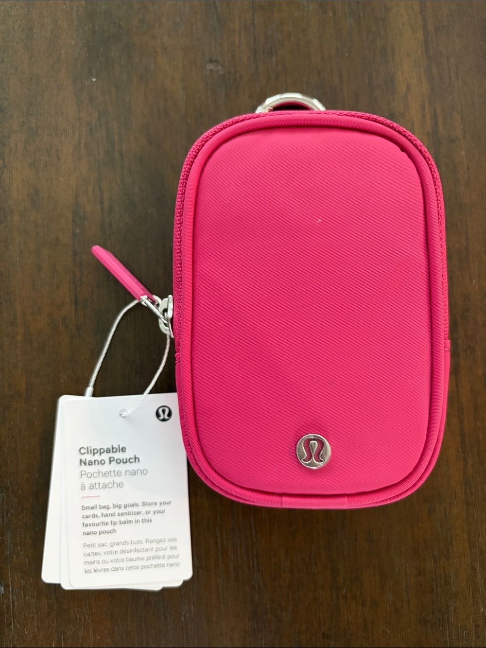 lululemon athletica Clippable Nano Pouch — Hot Pink - Picture 2 of 6